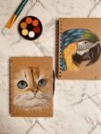 Kitty and Bird on Notebook Covers
